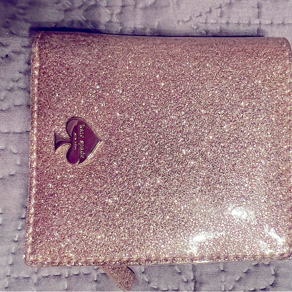 Kate Spade!! Pink Shimmering Sparkling Wallet!! In Like New Condition!!
